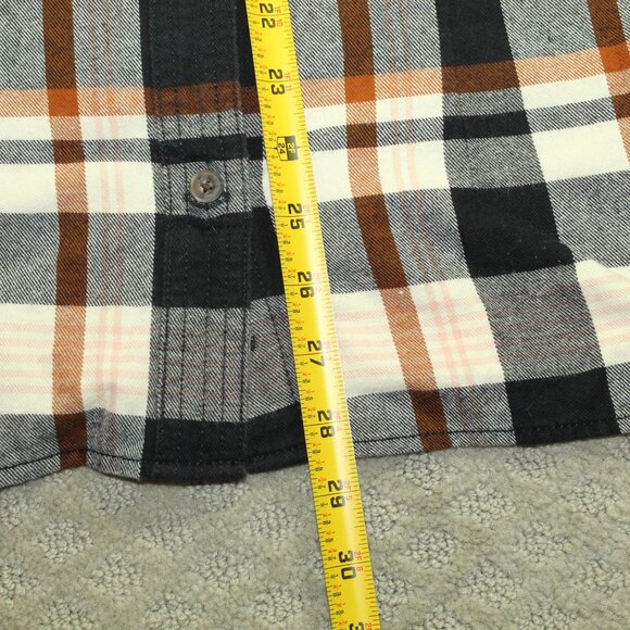 Duluth Women's Size S Black Pink Tan Casual Button Down Flannel Shirt - Picture 5 of 6